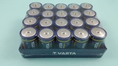 Varta Industrial LR20, DC, 20er Pack