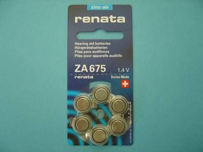 ZA 675 Varta Hrgertebatterie 1,4V  610 mAh